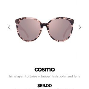 New, DIFF Cosmo Sunglasses.